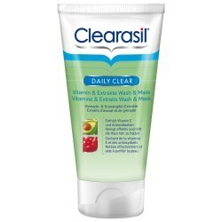clearasil daily clear - peeling vitamin & extrakte wash & mask