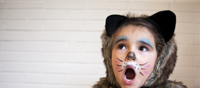 Kind Karneval Schminke