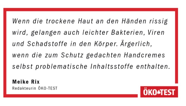 Ökotest Handcremes