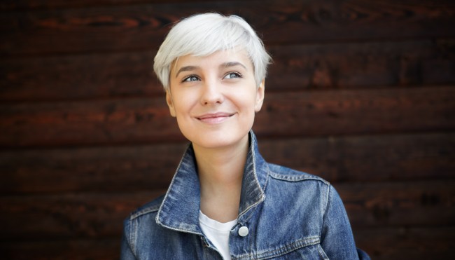 Schöne graue Haare