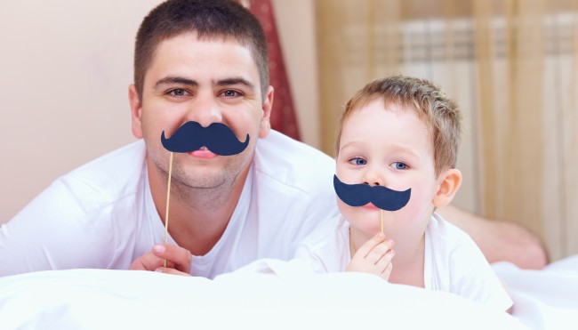Vater und Sohn Movember